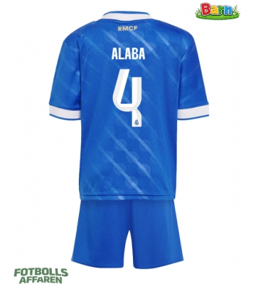 Real Madrid David Alaba #4 Tredjeställ Barn 2025-26 Kortärmad (+ Korta byxor)